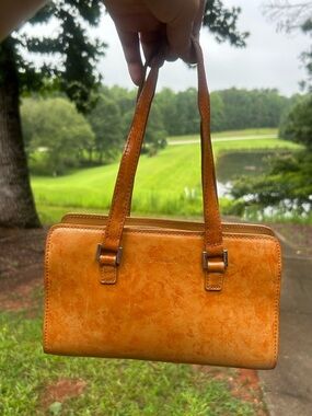 Furla Made in Italy Tan Leather Shoulder Bag & Crossbody Purse